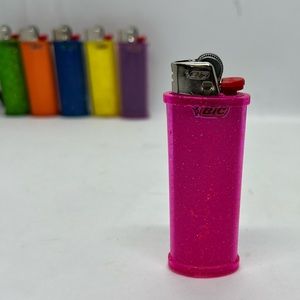 Pink Glitter Case fits standard size Bic J6